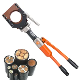Hydraulischer Kabelschneider – robustes Schneidewerkzeug für Kupfer/Aluminium und gepanzerte Kabel – Hydraulischer Kabelschneider zum Schneiden – Handschere für Elektriker und Bauunternehmer