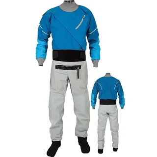 Trockenanzug Für Herren, Kajak, Leicht, 3-Lagig, Wasserdicht, Zum Paddeln, Angeln, Bootfahren, Kanufahren, Rafting, Tourengehen, Segeln,Blue-M