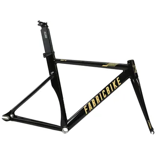FabricBike Cuadro AERO-Rahmen, Glänzend Schwarz & Gold, L-58cm