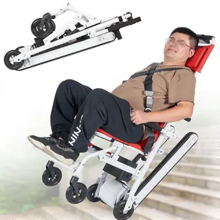 Elektrischer Treppenlift-Rollstuhl Für Ältere Menschen,Elektrischer Treppensteiger,Zusammenklappbarer Treppensteiger,Hilfswerkzeuge Zum Treppensteigen,Für Ältere Menschen 13AH