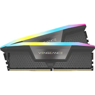 Corsair Vengeance RGB DDR5-6000 64GB Kit (2x32GB) CL30 Grau CMH64GX5M2B6000Z30