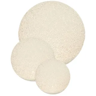 Cepewa 3 Stück LED Leuchtkugel Set Ø 8 10 15 cm Lichter Kugel Weiß batteriebetrieben