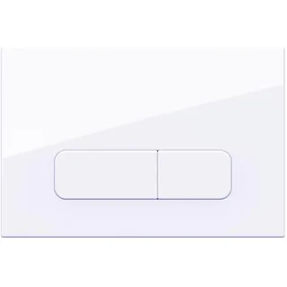 Wunderbad Drückerplatte Kompatibel mit Geberit Duofix Sigma/Delta/Basic, Betätigungsplatte für 2-Mengen-Spülung (Farbe: Lavendelweiß mit leichtem Lilastich)