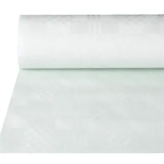 Papstar Papiertischtuch mit Damastprägung 50 m x 1 m weiss