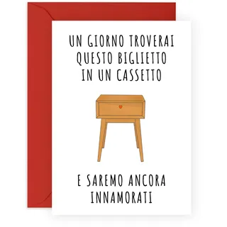 Central 23 Dolce Biglietto Anniversario Matrimonio Per Marito Moglie – E SAREMO ANCORA INNAMORATI – Biglietto Amore Per Fidanzato Fidanzata – San Valentino – Viene Fornito Con Adesivi – Di