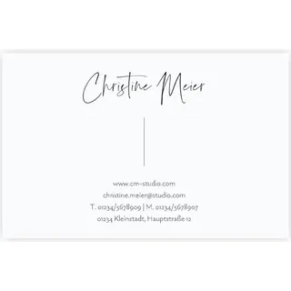 easyprint Visitenkarten Personalisieren | 350 g Qualitätsdruck | 2-seitig | Fotograf | Text + Farbe sofort anpassen | 85 x 55 mm | sofort gestalten | hochwertig | Designer (Weiß, 500 Stück)