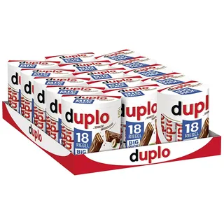 Duplo Big Pack – Schokoriegel mit feiner Nugatcreme, knuspriger Waffel & zarter Vollmilchschokolade – 15 Packungen mit je 18 einzeln verpackten Riegeln