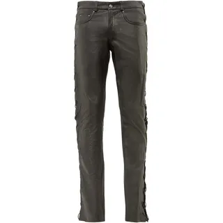 Ricano Lederhose Cow Waxy weit schwarz 29 34