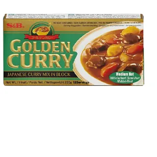 S&B Golden Curry Sauce Mix - Medium Hot 220g