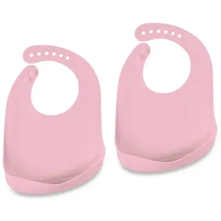Relaxdays Lätzchen Baby 2er Set Rosa