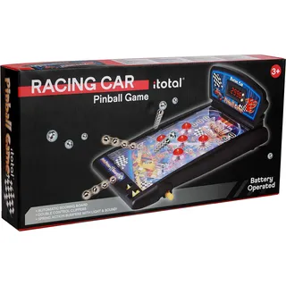 I-TOTAL® - Pinball Space Galaxy. Game Flipper Space and Cars. Spiel für Kinder und Erwachsene, Retro-Vintage-Display, 42 x 15 x 17 cm
