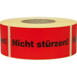 None Hinweis Etiketten Nicht stürzen 1.000 Stk/Rolle