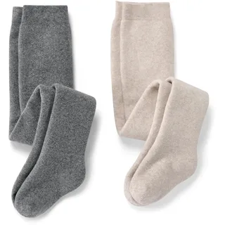 Tchibo - 2 Baby-Thermostrumpfhosen - Baby - Gr. 74/80 - beige/jacquard