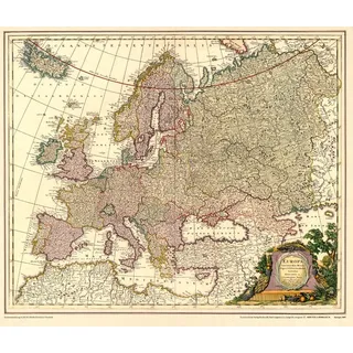 Verla-Pharm Historische Karte: Europa 1687 [gerollt]: EUROPAKARTE