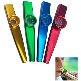 Kazoo Membran, Instrumente, Kazoo Instrument Profi, Kazoo Edelstahl, Kazoo, Kasu, Kazoos, Kazoo Instrument, Kazu, Kazoo Saxophon, Für Musikliebhaber Anfänger, 4 Stück