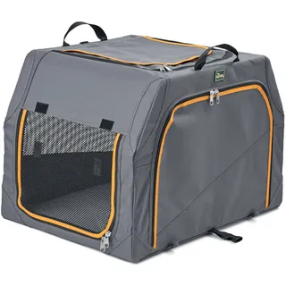 Hunter Faltbare Hundebox XL Grau/Orange