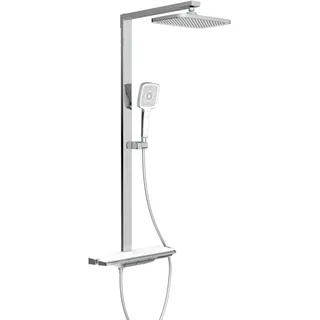 Schütte HAWAII Überkopfbrause-Set Duschsystem Chrom/Weiß 110 cm