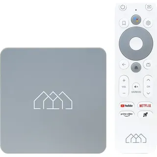 Homatics Box HD Android TV Mediaplayer Grau (Full HD, 5GHz WiFi, Bluetooth, Sprachfernbedienung)