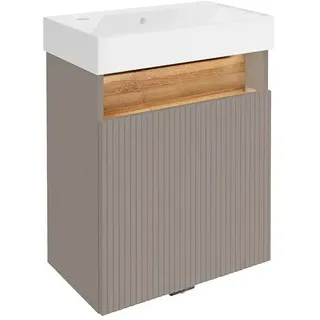 Camargue Pure Badmöbel-Set  (Gesamtbreite Badmöbel: 55 cm, Kaschmir, Matt)