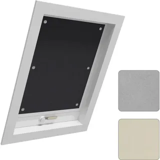 Woltu Thermorollo Dachfenster 60 x 73 cm Schwarz