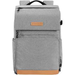K&F CONCEPT 22L Kamerarucksack für Fotografen, große Kapazität, Kamerataschen mit Regenschutz, 15,6-Zoll-Laptopfach für Kamera-Drohnentaschen