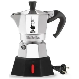 Bialetti Moka Elettrika 2 Tassen Silber/Schwarz
