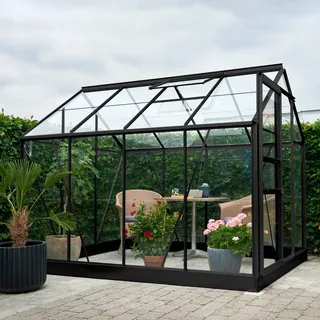 Juliana Popular 86 schwarz Blankglas 3 mm 5 m2 inkl. Fundamentrahmen