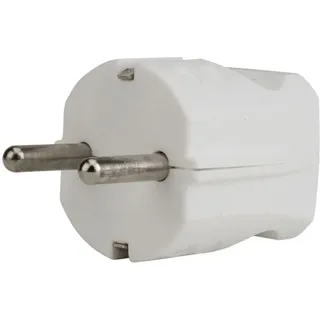 None Weitere - Schutzkontakt-stecker Ohne Knickschutz Weiß Stecker & Kupplungen