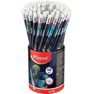 Maped Drei-Kant-Bleistifte 72 St. Schwarz/Mehrfarbig
