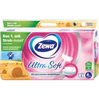 Zewa Ultra Soft 4-lagig 8 Rollen
