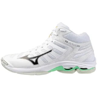 Mizuno Herren Volleyball Sport Schuhe Wave Voltage MID - V1GA2465, Farbe:Weiß, Herren Schuhe:41 - 41 EU