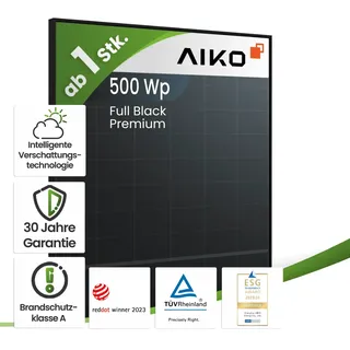 Aiko 500Wp A-MAH60Db Neostar 2S+ Glas-Glas Fullblack