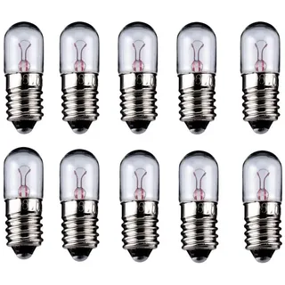 10er Set WireThinX Röhrenlampe 2 W, 6,3 V - Sockel E10