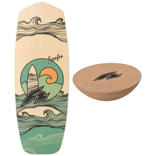 F2 Balance Board Tompstone 74x27cm mit Kork Halbkugel