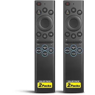 2er-Pack, für Samsung-Fernbedienung-Smart-TV, Universal für Samsung Fernseher Original, Ersatz Fernbedienung solar QLED