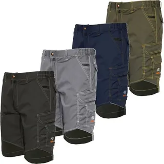 Issaline 8834b-080 Bermuda Strech Extreme Anthrazitgrau Schwarz Einsätze L