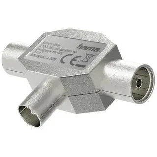 Hama Antennen-Verteiler, Koax-Stecker - 2 Koax-Kupplungen