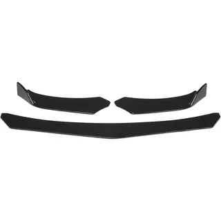 IONZS Stoßfängerlippe für Audi A1 A3 A4 A5 A6 A7 A8 B6 B7 B8 B9 C6 C7 C8 D3 D4 D5 D6,FrontstoßStange lippe Unterbauspoiler Frontschürze,Vorne Unten Stoßstangen Protector,A/Black