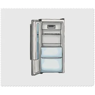 Azeeda 2 x 'Leerer Kühlschrank mit Gefrierfach' Mikrofaser-Objektiv- / Brillenreinigungstücher (LC00028216)