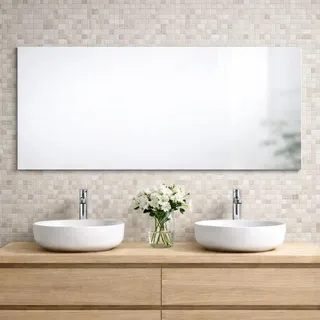 Kristallspiegel 120x60 ohne Beleuchtung - Transparent