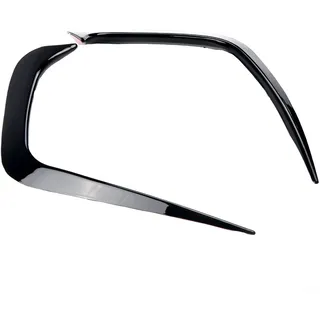 1 Paar Auto-Heckstoßstangen-Spoiler, kompatibel mit BMW G20 G28 2019–2020 Modelle, Automobil-Heckstoßstangen-Splitter, Canard-Abdeckung, Spoiler, Lüftungsaufkleber (glänzendes Schwarz)