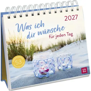 Groh Postkartenkalender 2027 Weiß