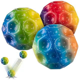 Playtastic 3er-Set Astro-Springbälle für Kinder, Ø 7 cm