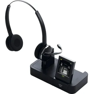 Jabra PRO 9465 Duo, Mono Headset (über die-Kopf, Binaural, halbtransparent, offen, DECT