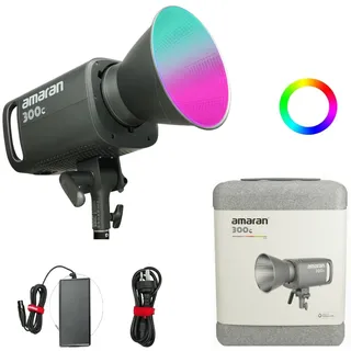Aputure Amaran 300C RGBWW COB LED Videoleuchte, 300W 2500K bis 7500K Bowens Mount Dauerlicht für Fotografie