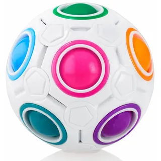 pentra gmbh CUBIDI® Original Regenbogenball | Geschicklichkeitsspiel für Kinder und Erwachsene | Spannendes Knobelspiel für Mädchen und Jungen ab 6 Jahren