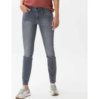 Brax Damen, Röhrenjeans Style ANA USED GREY, denim grau, 34K