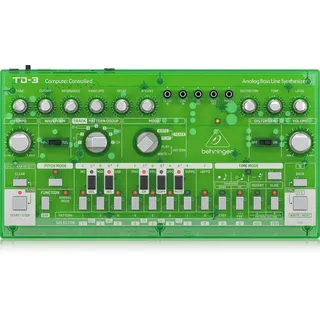 Behringer TD-3 Analog Bass Line Synthesizer Transparent Grün