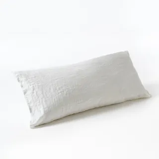 Am.pm Nackenrollenbezug Elina, Gewaschenes Leinen 90 cm Weiss 90 cm