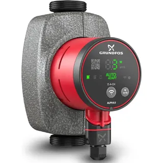 Grundfos Hocheffizienzpumpe Alpha3 25-60 180mm